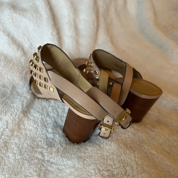 Michael Kors Studded Mauve Heels - Picture 3 of 3